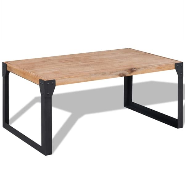 vidaXL Kahvipöytä Täysi Akaasiapuu 100x60x45 cm - Kahvipöydät