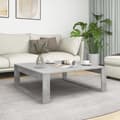 Miniatyrbillede 1 af 8: vidaXL sofabord 100x100x35 cm spånplade betongrå -  Sofaborde