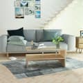 Miniatyrbillede 6 af 7: vidaXL sofabord spånplade 90 x 59 x 42 cm egetræ -  Sofaborde