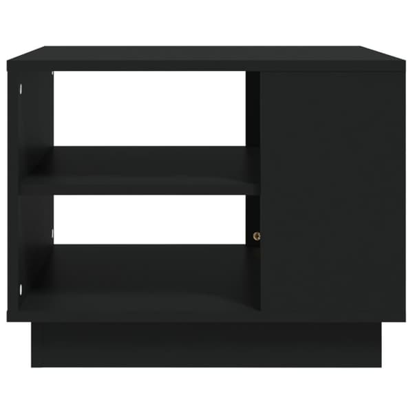 vidaXL Soffbord svart 55x55x43 cm spånskiva -  Soffbord
