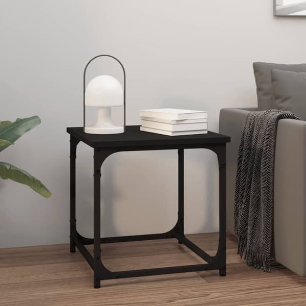 vidaXL sidebord 40x40x40 cm konstrueret træ sort -  Sofaborde