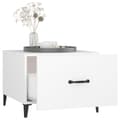 Miniatyrbillede 6 af 11: vidaXL sofabord med metalben 2 stk. 50x50x40 cm hvid -  Sofaborde