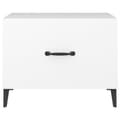 Miniatyrbillede 8 af 11: vidaXL sofabord med metalben 2 stk. 50x50x40 cm hvid -  Sofaborde