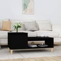 Miniatyrbillede 1 af 11: vidaXL sofabord 100x50x45 cm konstrueret træ sort -  Sofaborde