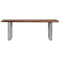 Miniatyrbillede 3 af 11: vidaXL sofabord m. levende kanter massivt akacietræ 115 x 60 x 40 cm -  Sofaborde