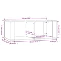 Miniatyrbillede 9 af 9: vidaXL sofabord 100x50x36 cm konstrueret træ sort -  Sofaborde