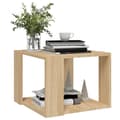 Miniatyrbillede 5 af 8: vidaXL sofabord 40x40x30 cm konstrueret træ sonoma-eg -  Sofaborde