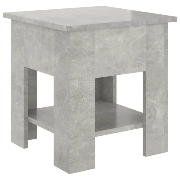 vidaXL Soffbord betonggrå 40x40x42 cm konstruerat trä - Soffbord
