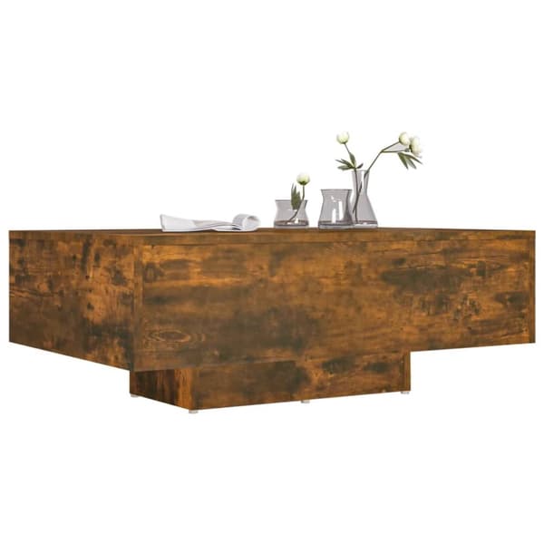 vidaXL Sohvapöytä savutammi 85x55x31 cm tekninen puu - Kahvipöydät