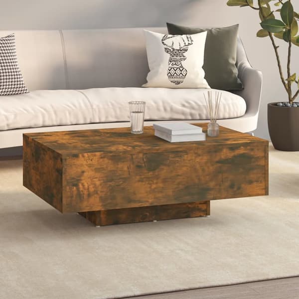 vidaXL Sohvapöytä savutammi 85x55x31 cm tekninen puu -  Kahvipöydät
