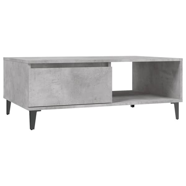 vidaXL Sohvapöytä betoninharmaa 90x60x35 cm tekninen puu - Kahvipöydät