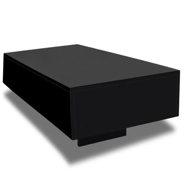vidaXL Soffbord i högglans svart -  Soffbord