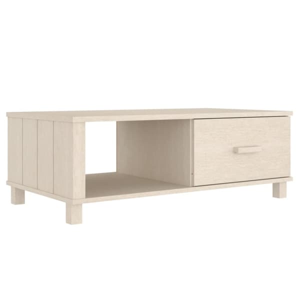 vidaXL sofabord HAMAR 100x55x35 cm massivt fyrretræ honningbrun -  Sofaborde