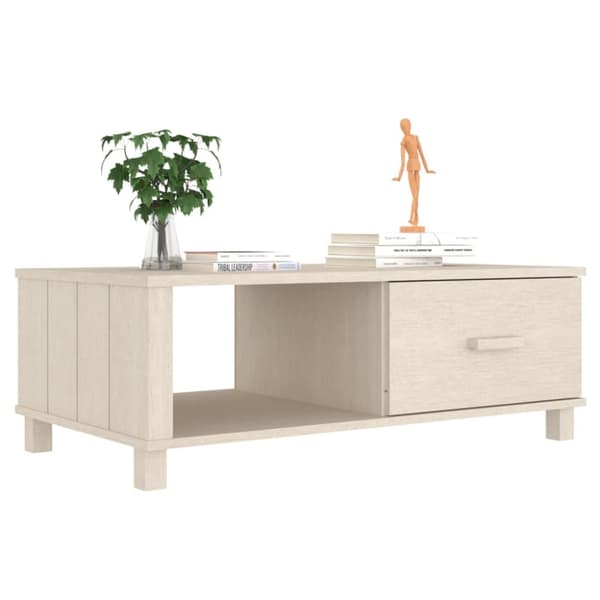 vidaXL sofabord HAMAR 100x55x35 cm massivt fyrretræ honningbrun -  Sofaborde