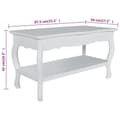 Miniatyrbillede 7 af 7: vidaXL sofabord 2 niveauer MDF hvid -  Sofaborde