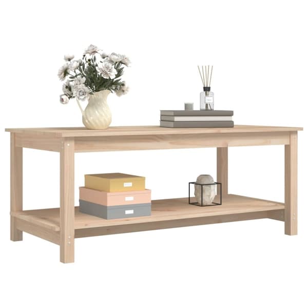 vidaXL Soffbord 110x55x45 cm massiv furu - Soffbord