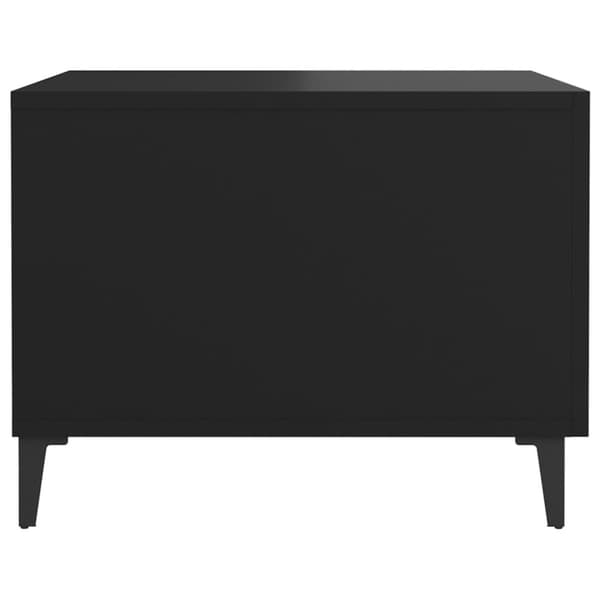 vidaXL sofabord med metalben 50x50x40 cm sort -  Sofaborde