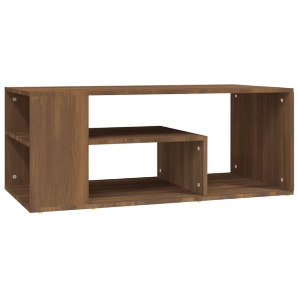 vidaXL sofabord 100x50x40 cm konstrueret træ brun egetræsfarve - Sofaborde