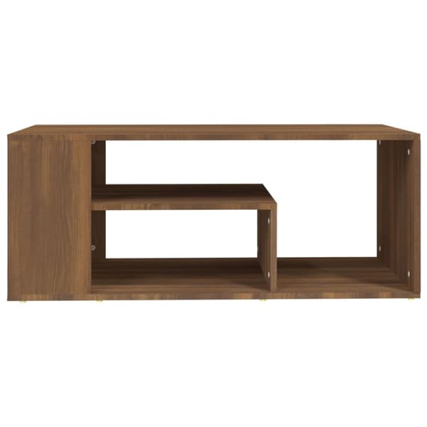 vidaXL sofabord 100x50x40 cm konstrueret træ brun egetræsfarve - Sofaborde