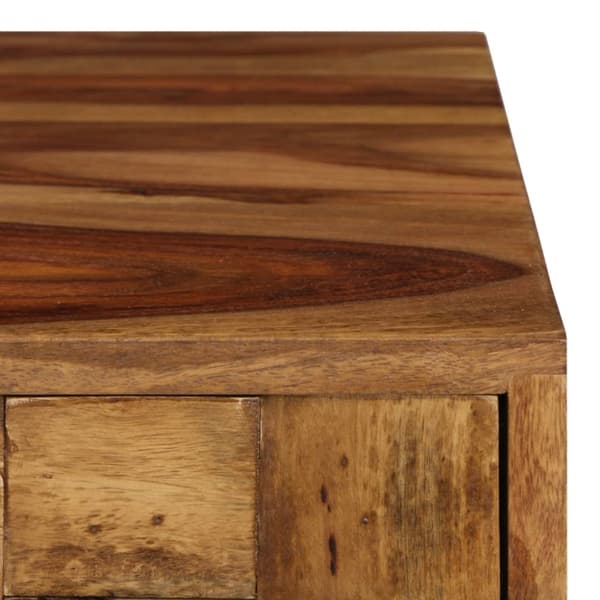 vidaXL Soffbord massivt sheshamträ med honungsfinish 110x50x37 cm - Soffbord