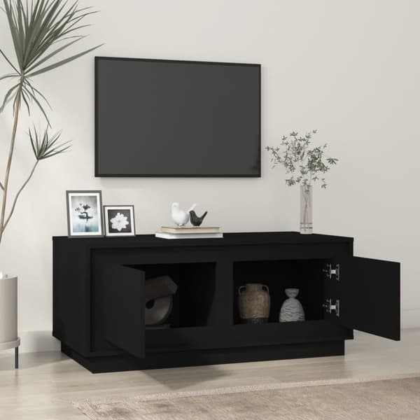 vidaXL Soffbord svart 102x50x44 cm konstruerat trä - Soffbord