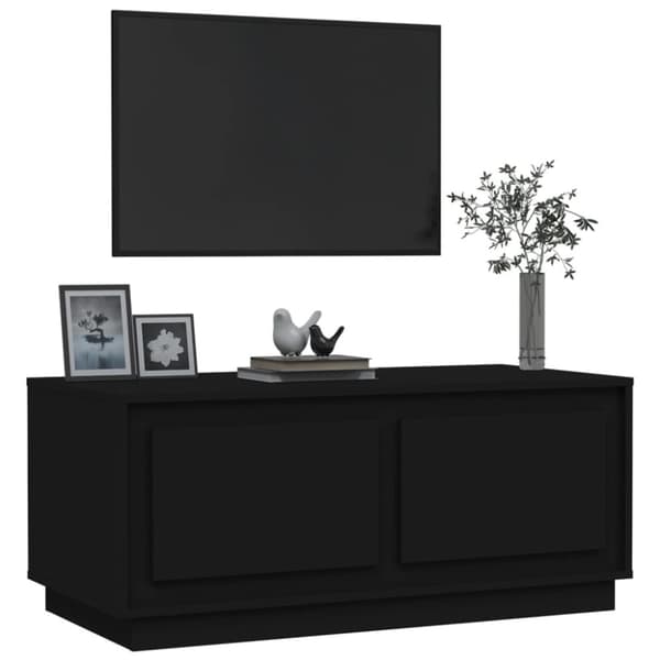 vidaXL Soffbord svart 102x50x44 cm konstruerat trä - Soffbord