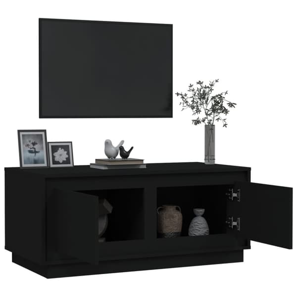 vidaXL Soffbord svart 102x50x44 cm konstruerat trä - Soffbord