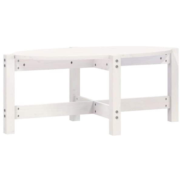 vidaXL Soffbord vit 87x48x35 cm massiv furu -  Soffbord
