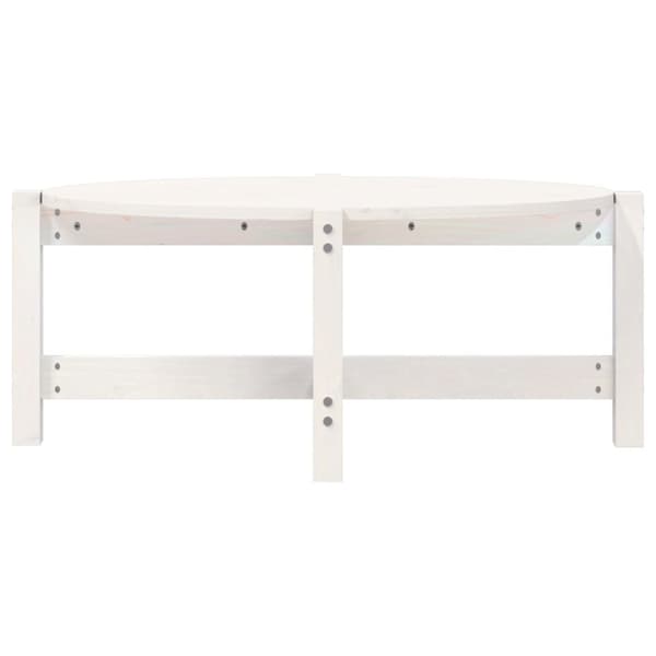 vidaXL Soffbord vit 87x48x35 cm massiv furu -  Soffbord