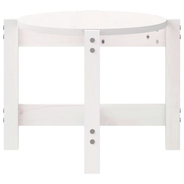 vidaXL Soffbord vit 87x48x35 cm massiv furu -  Soffbord