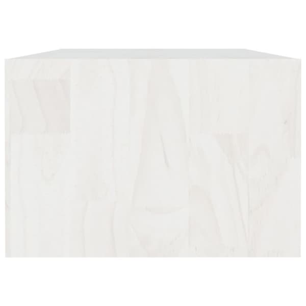 vidaXL Sohvapöytä valkoinen 110x50x34 cm täysi mänty -  Kahvipöydät
