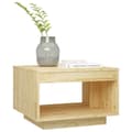 Miniatyrbillede 4 af 8: vidaXL sofabord 50x50x33,5 cm massivt fyrretræ -  Sofaborde