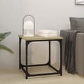 Miniatyrbillede 2 af 10: vidaXL sidebord 40x40x40 cm konstrueret træ sonoma-eg -  Sofaborde