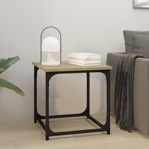 vidaXL sidebord 40x40x40 cm konstrueret træ sonoma-eg - Sofaborde