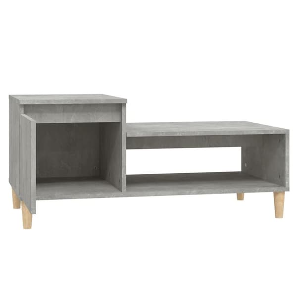 vidaXL Soffbord betonggrå 100x50x45 cm konstruerat trä - Soffbord