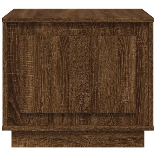 vidaXL Soffbord brun ek 51x50x44 cm konstruerat trä -  Soffbord