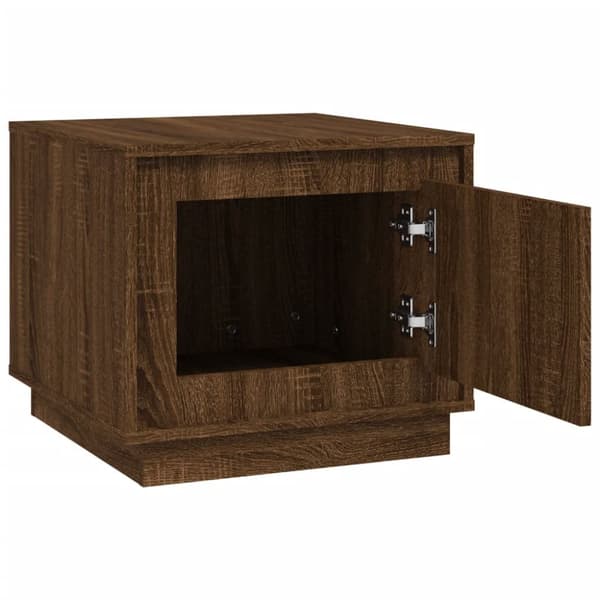 vidaXL Soffbord brun ek 51x50x44 cm konstruerat trä -  Soffbord