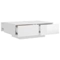 Miniatyrbillede 6 af 8: vidaXL sofabord 90x60x31 cm spånplade hvid højglans -  Sofaborde