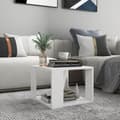 Miniatyrbillede 2 af 6: vidaXL sofabord 40x40x30 cm konstrueret træ hvid -  Sofaborde