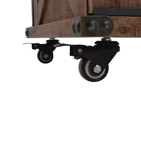 vidaXL Soffbord massivt granträ 91x51x38 cm brun - Soffbord