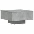 Miniatyrbillede 3 af 10: vidaXL sofabord 60x60x31,5 cm spånplade betongrå -  Sofaborde