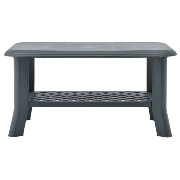vidaXL sofabord 90 x 60 x 46 cm plastik grøn - Sofaborde