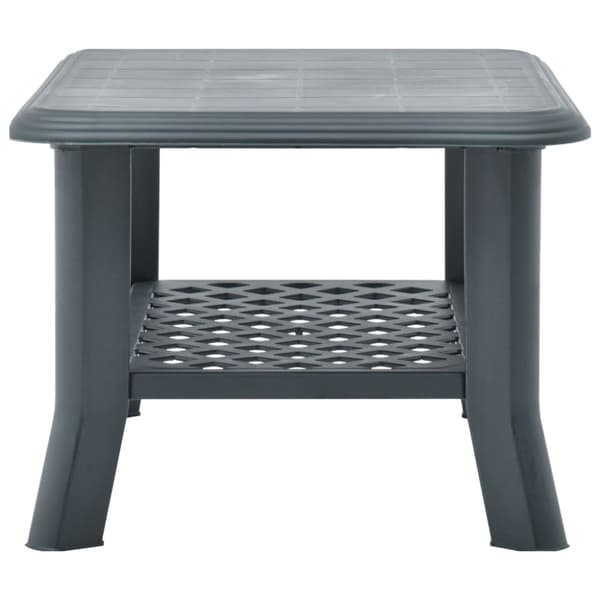 vidaXL sofabord 90 x 60 x 46 cm plastik grøn - Sofaborde