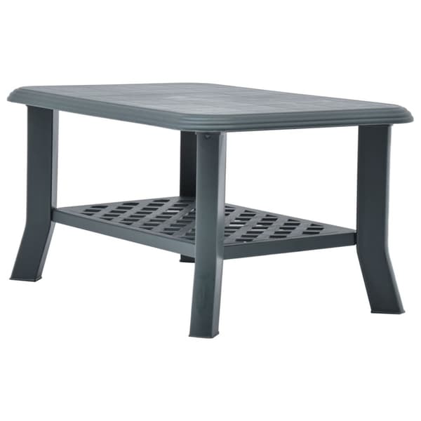 vidaXL sofabord 90 x 60 x 46 cm plastik grøn - Sofaborde
