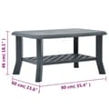 Miniatyrbillede 8 af 8: vidaXL sofabord 90 x 60 x 46 cm plastik grøn -  Sofaborde