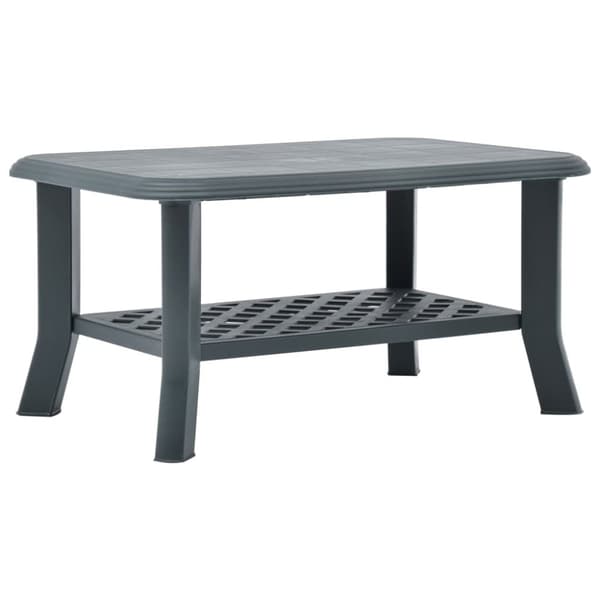 vidaXL sofabord 90 x 60 x 46 cm plastik grøn -  Sofaborde