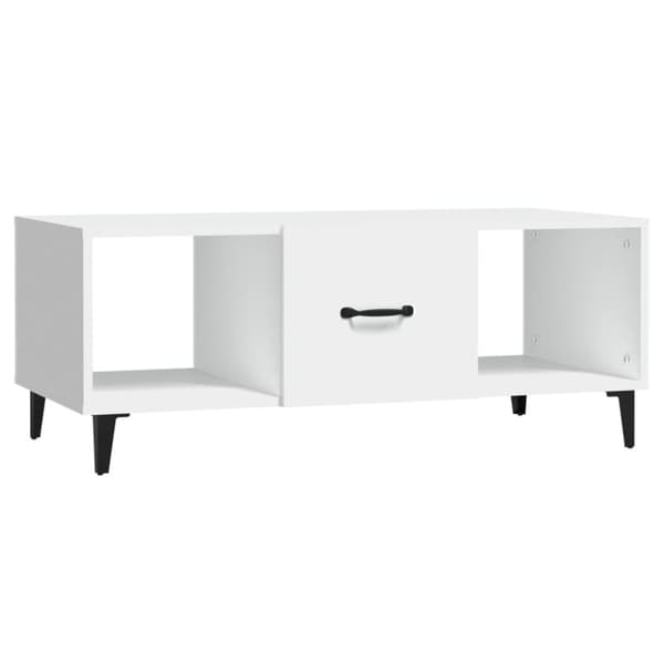 vidaXL Soffbord vit 102x50x40 cm konstruerat trä - Soffbord