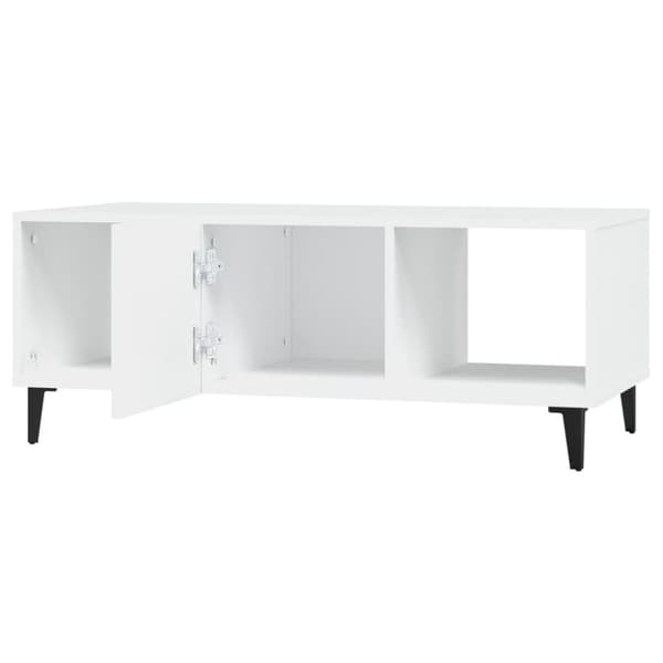 vidaXL Soffbord vit 102x50x40 cm konstruerat trä - Soffbord