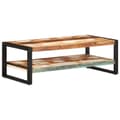 Miniatyrbillede 9 af 10: vidaXL sofabord 120x60x40 cm massivt genbrugstræ -  Sofaborde