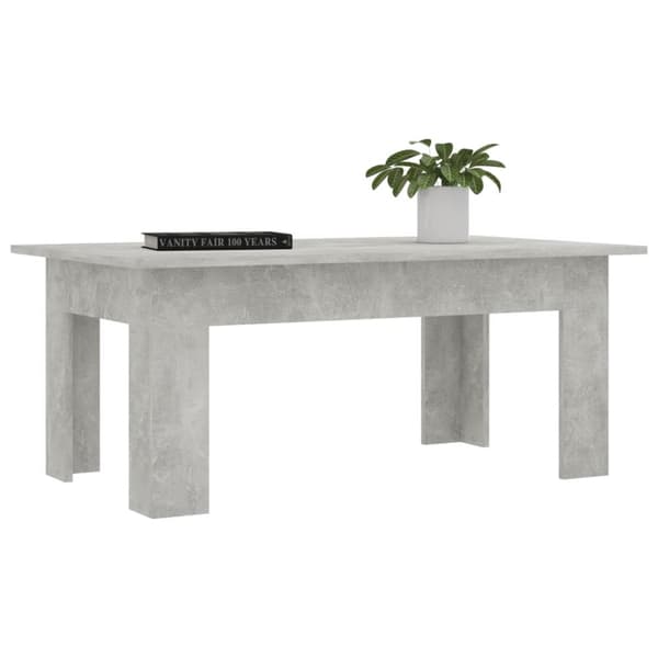 vidaXL Soffbord betonggrå 100x60x42 cm konstruerat trä - Soffbord